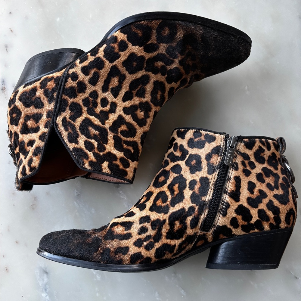 Sarto by Franco Sarto Shellson Leopard Print actual Calf skin size 9.5